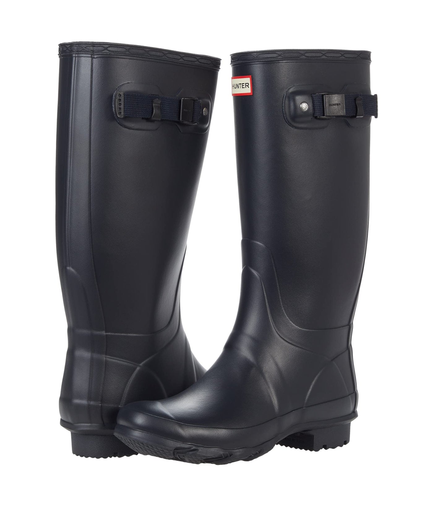 Hunter Huntress Wide Boot Navy 8 M