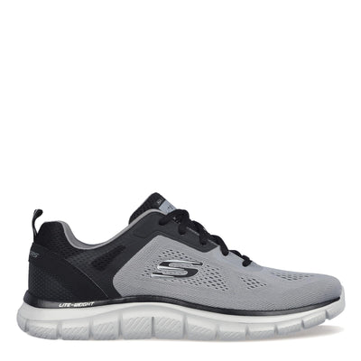 Skechers Men's Track Broader Oxford, GrayBlack, 10 Wide