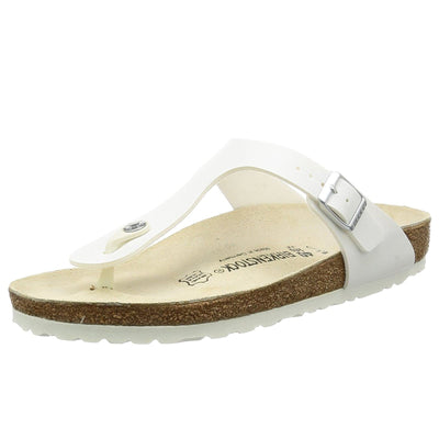 Birkenstock Women's GIzeh Thong Sandal, White, 38 N EU/7-7.5 2A(N) US