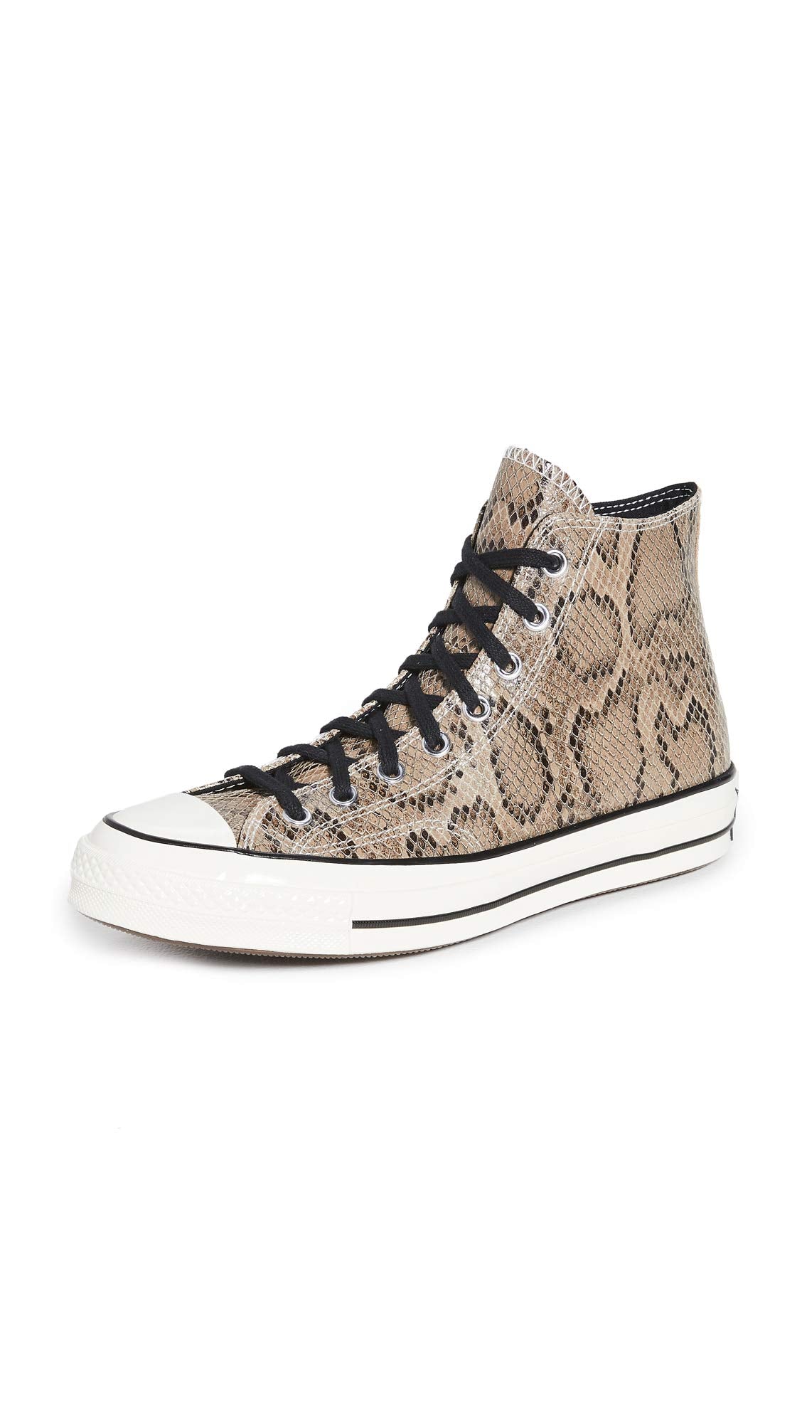 Converse Men's Archive Reptile Chuck 70 High Sneakers, Brown/Egret/Black, 9 Medium US