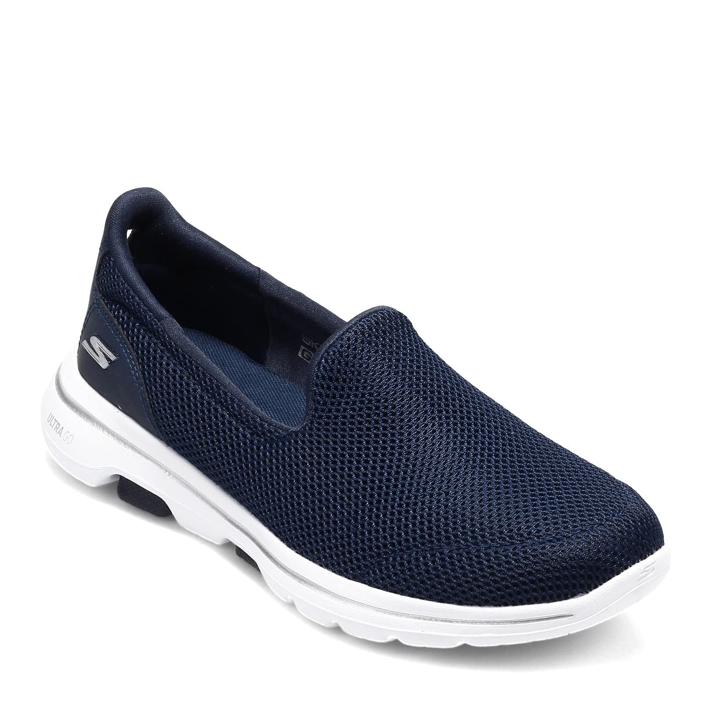 Skechers Women's Go Walk 5 Sneaker, Navy/White, 9