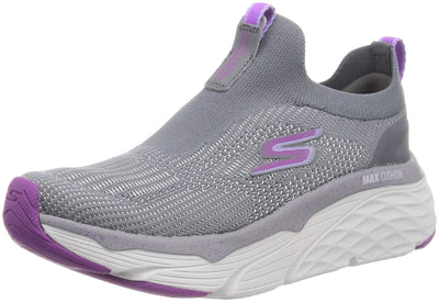 Skechers Max Cushioning Elite - Promised Charcoal/Purple 8.5 B (M)