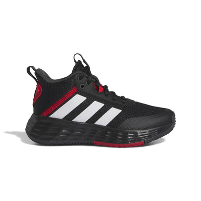 adidas Kids' Own the Game 2.0 Basketball Shoe 2.5 Little Kid Core Black/White/Vivid Red