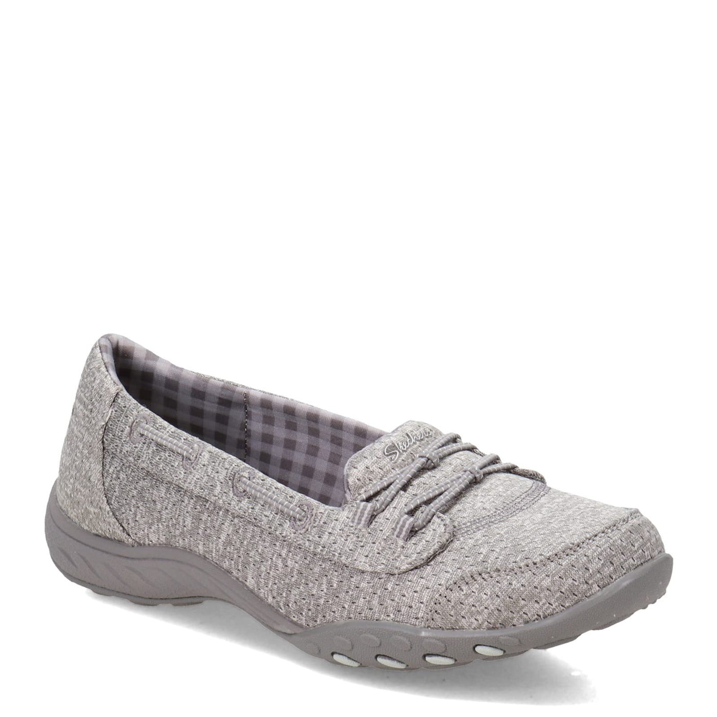 Skechers Women's Breathe-Easy-Good Influence Sneaker, Grey, 9.5 M US