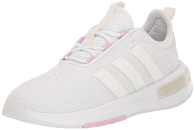 adidas Kids' Racer TR23 Lace-Up Sneaker 13 Little Kid White/White/Bliss Lilac