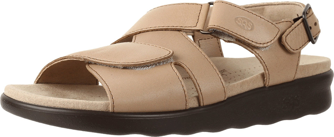 SAS Women's Huggy Flat Sandals 10 Narrow Truffle