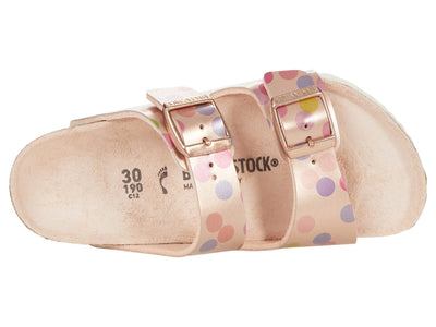 Birkenstock Girl's Arizona (Toddler/Little Kid/Big Kid) Metallic Copper Dots Birko-Flor EU 31(US 13-13.5 Little Kid) Narrow