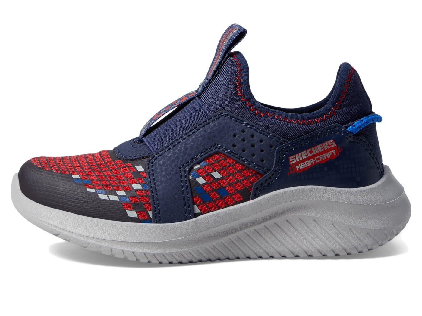 Skechers Kids Boy's Ultra Flex 3.0-Triple Pointz Sneaker, Navy/Red, 5.5 Big Kid