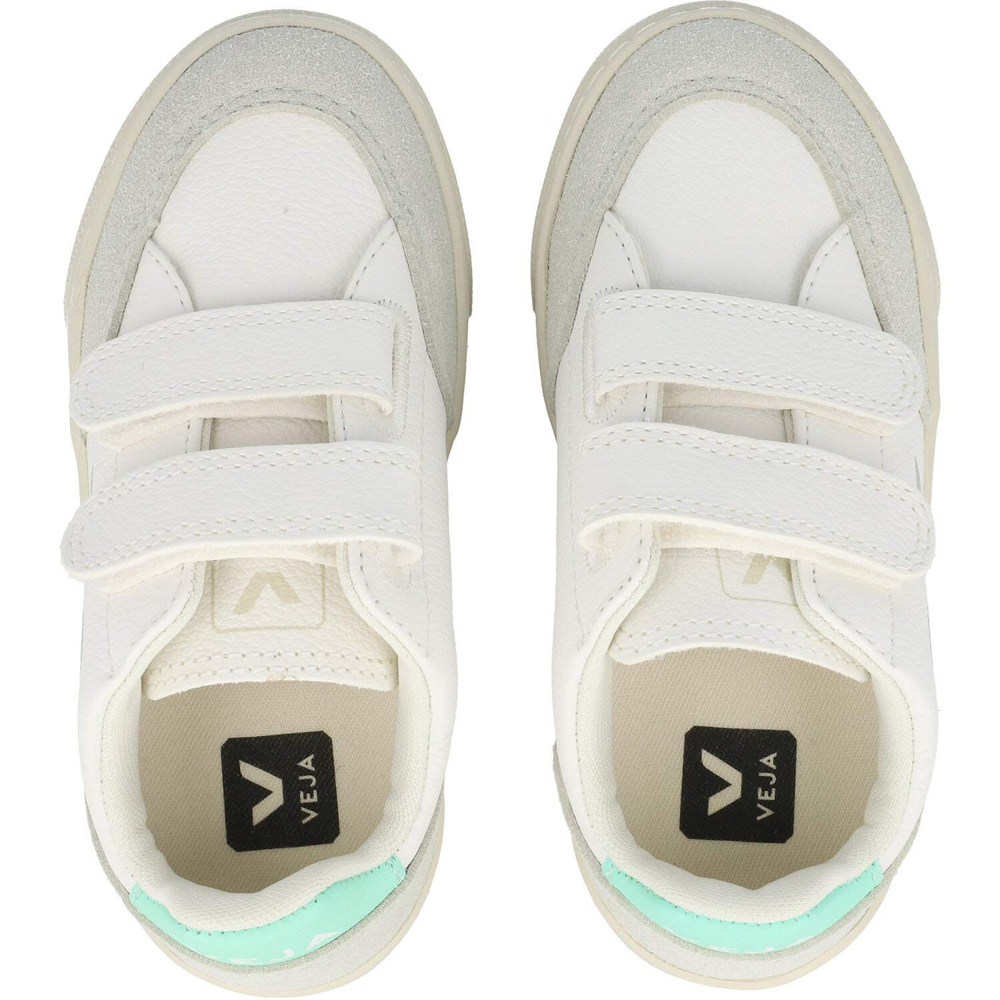 Veja Small V-12 Hook and Loop (Little Kid/Big Kid) Extra White/Parme/Turquoise 30 (US 12.5 Little Kid) M