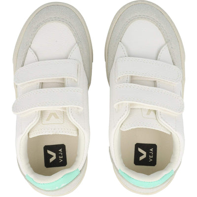 Veja Small V-12 Hook and Loop (Little Kid/Big Kid) Extra White/Parme/Turquoise 30 (US 12.5 Little Kid) M