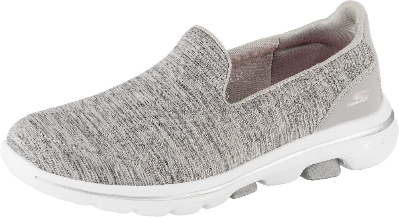 Skechers Women's Go Walk 5 Honor Sneaker, Grey, 10