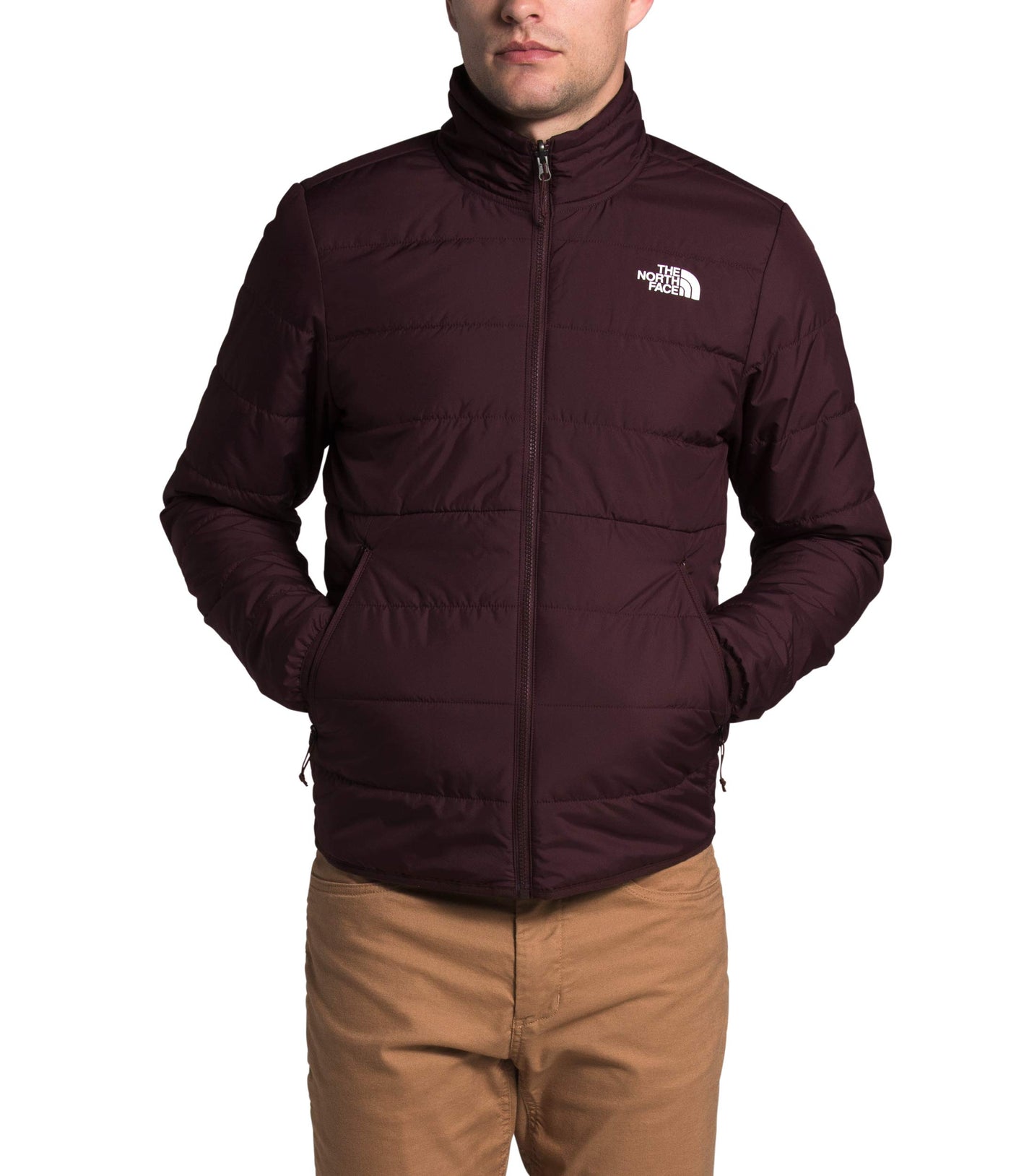 THE NORTH FACE Men's Carto Triclimate® Jacket, Brandy Brown/TNF Black, X-Large