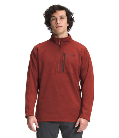 The North Face Men's Canyonlands ½ Zip, Brick House Red Heather, XL