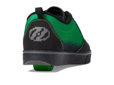 HEELYS Men's Pro 20 Minecraft Wheeled Heel Shoe 12 Black/Neon Green