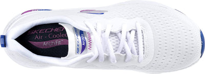 Skechers Sport Arch Fit-Infinity Cool Sneaker Women's Sneaker 8 B(M) US White-Multi