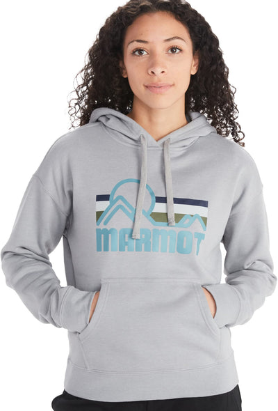 MARMOT Coastal Hoodie Sleet Heather/Cascade Blue MD