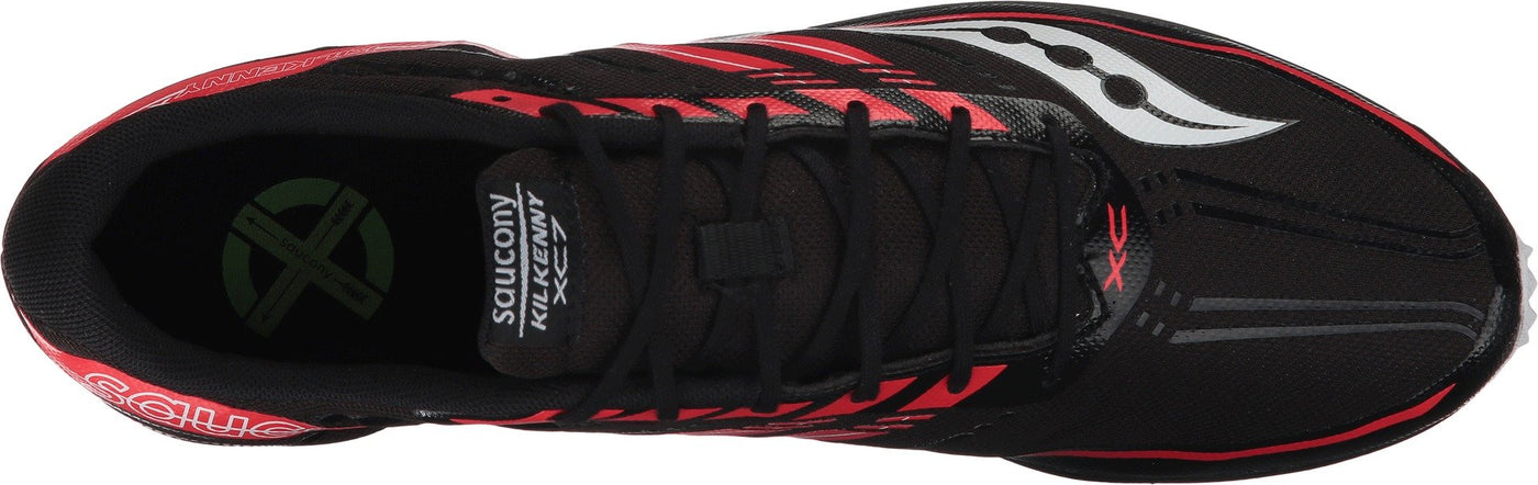 Saucony Kilkenny XC7 Flat Black/Red 9.5 D (M)