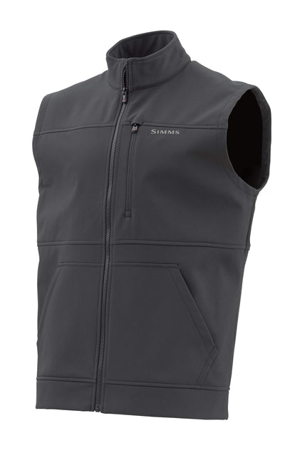 Simms Rogue Fleece Vest, Water Resistant Sleeveless Vest X-Large Raven