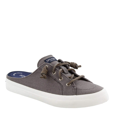 Sperry Women's Crest Vibe Mule Chambray Sneaker 6.5 Grey