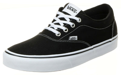 Vans Men's Doheny Decon Suede Sneaker 8.5 Canvas Black White