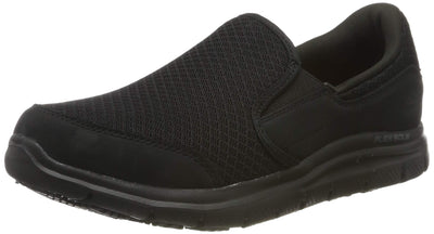 Skechers Women's COZARD Slip On Trainers, Black Mesh Nubuck Water Stain Repellent, 9