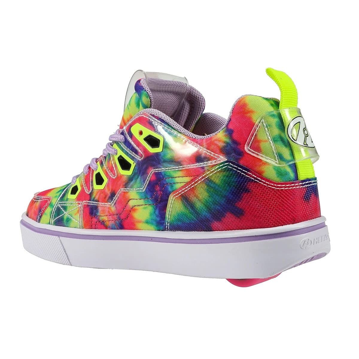 HEELYS Youth Kids Tracer Wheels Skate Sneaker Shoes 13 Little Kid Purple/Neon Yellow/Tie Dye