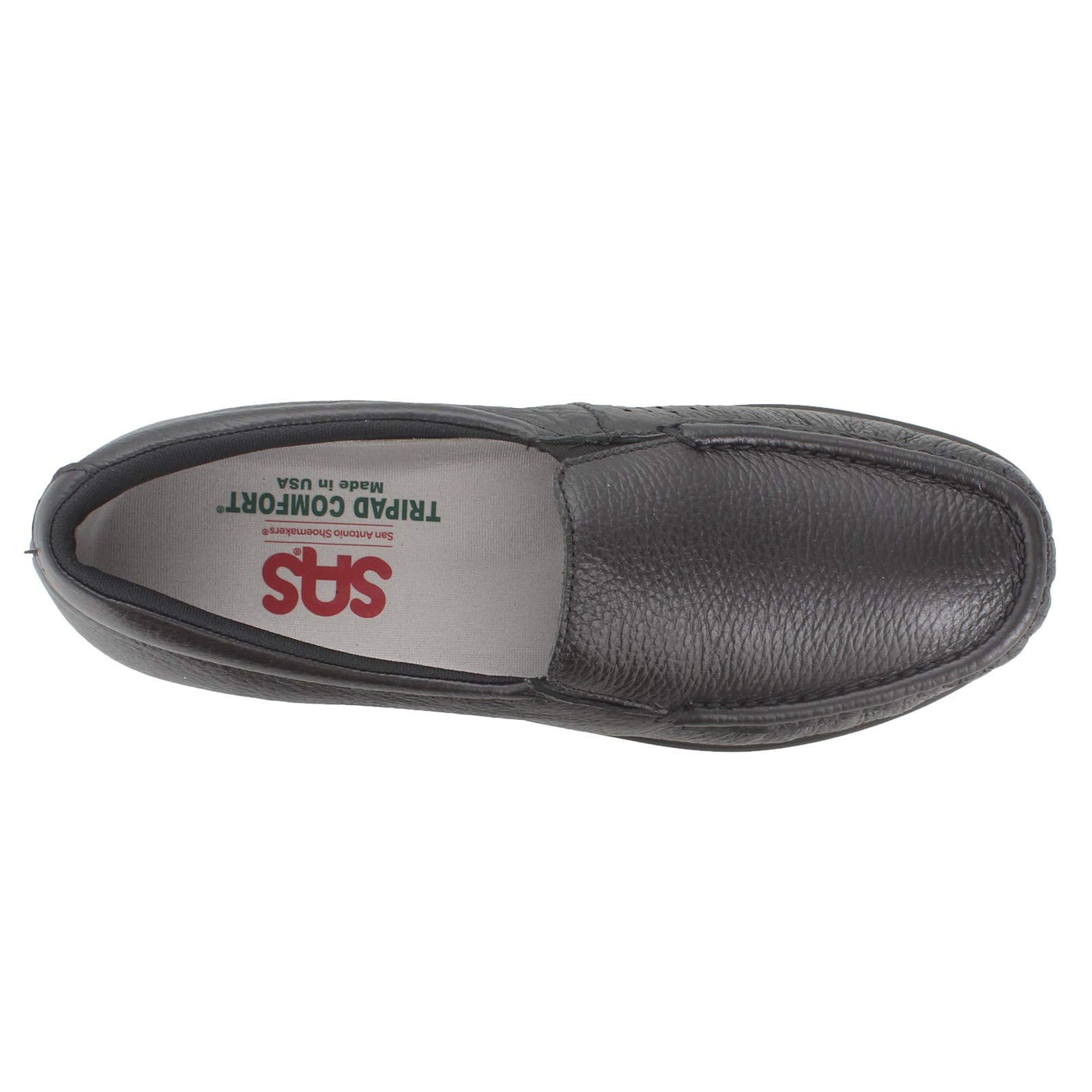 SAS Twin Slip On Comfort Loafer Black 7.5 N - Narrow (AA)