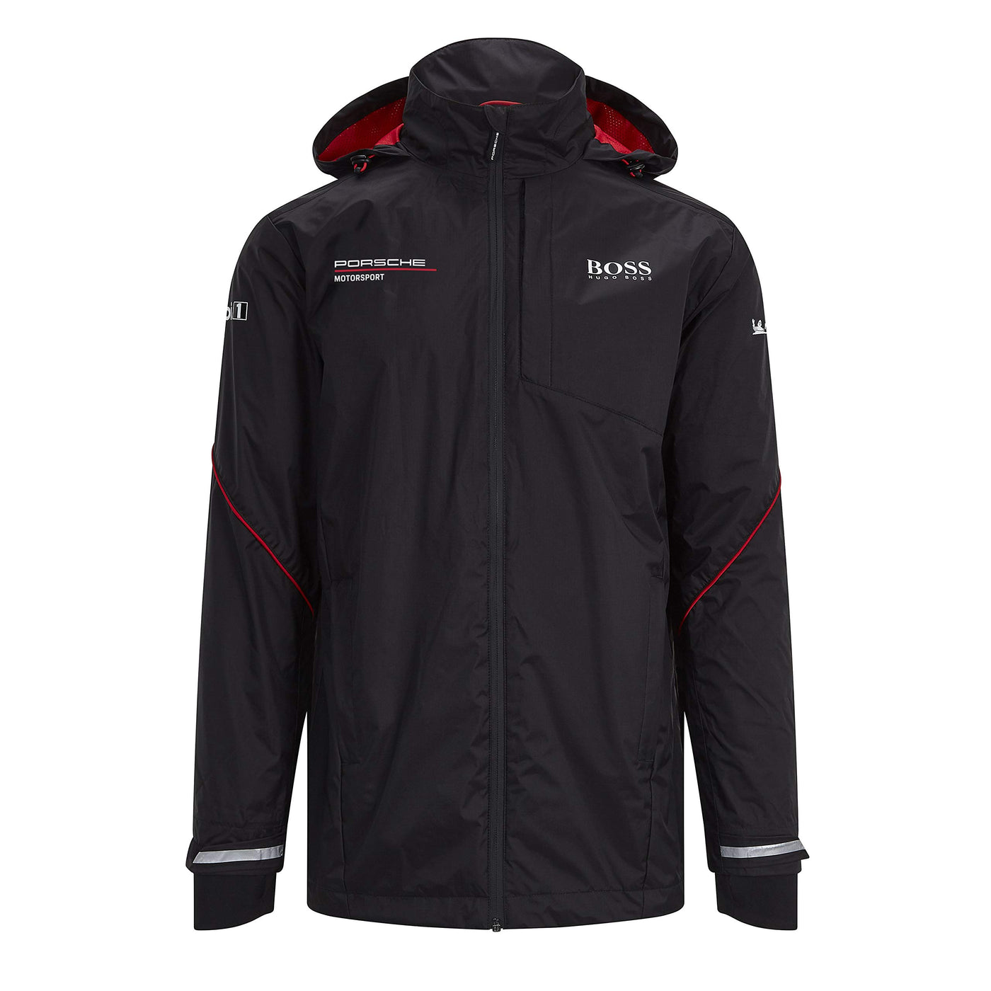 Porsche Motorsport Team Black Rain Jacket w/Motorsport Kit (3XL)