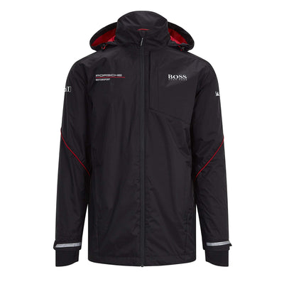 Porsche Motorsport Team Black Rain Jacket w/Motorsport Kit (3XL)