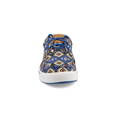 Twisted X Men's Kicks, Moc Toe, Blue Multi Aztec, 9.5 M