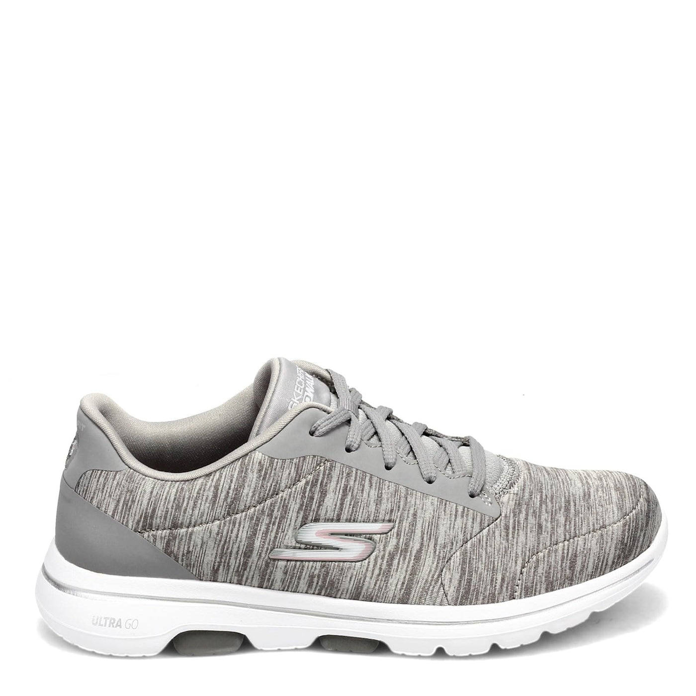 Skechers Women's Go Walk 5 True Sneaker, Grey, 8.5