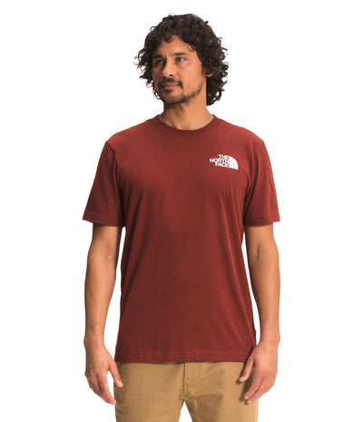 THE NORTH FACE Men's Short Sleeve Box NSE Tee, Brick House Red, X-Small