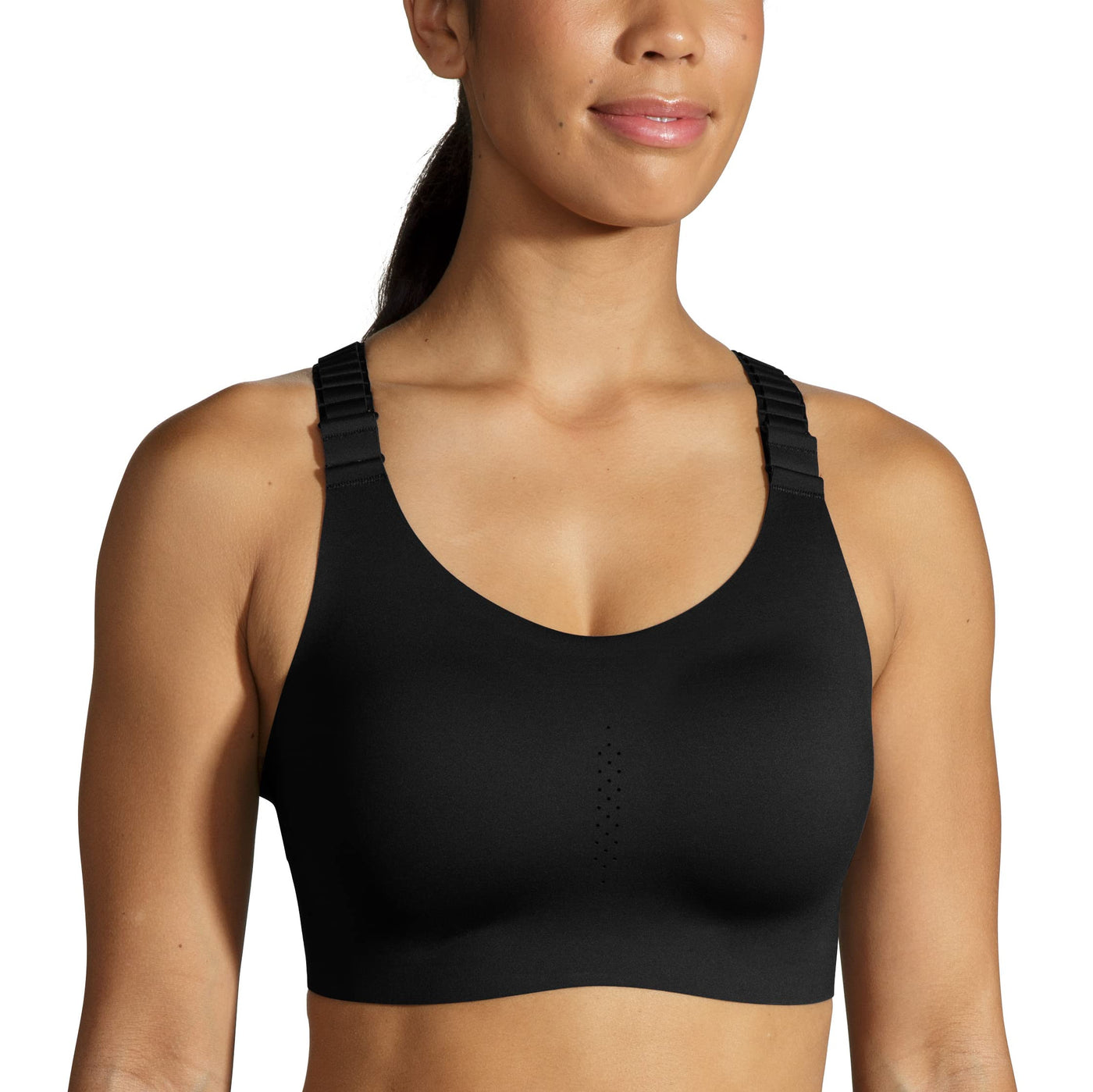 Brooks Women's Racerback 2.0 Sports Bra for High Impact Running, Workouts & Sports with Maximum Support (36) F Black