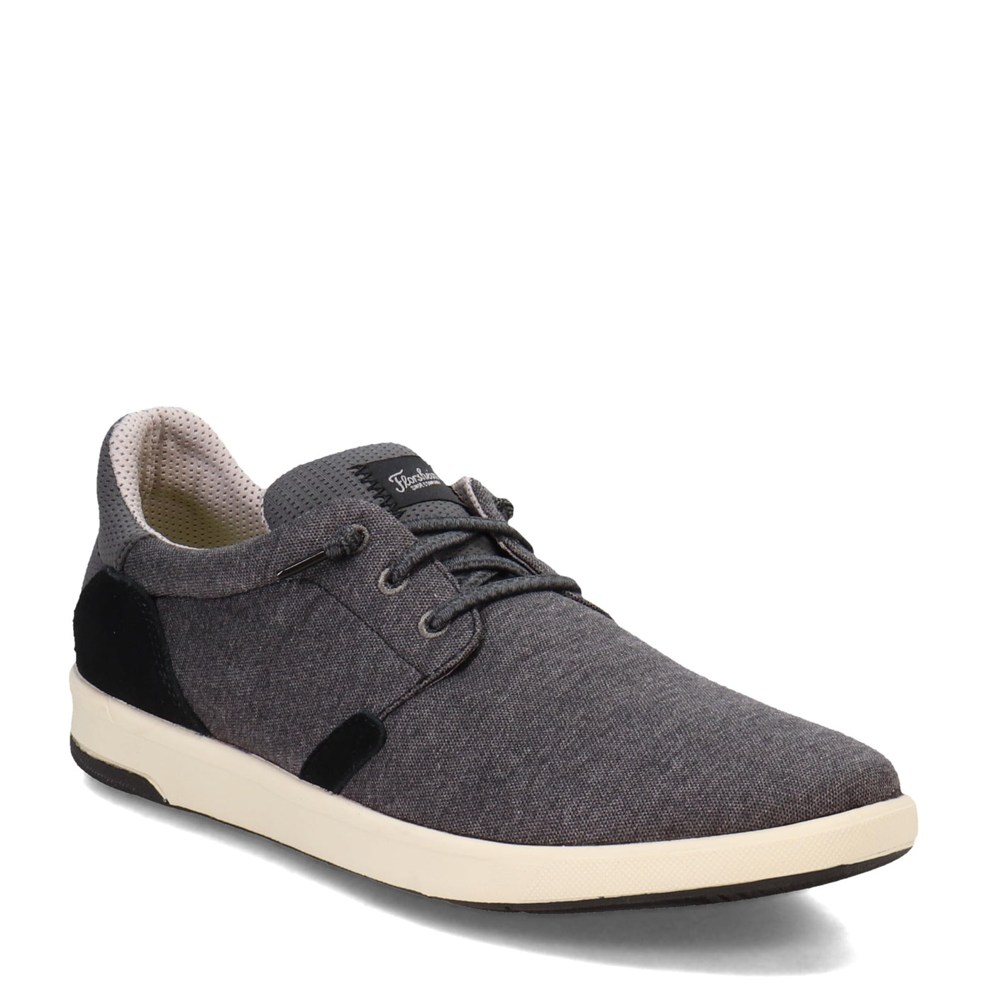 Florsheim Men's, Crossover Lace Slip-On Sneaker 11 Black Canvas