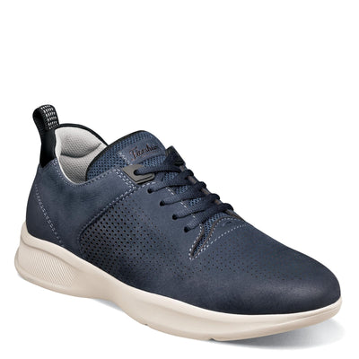 Florsheim Men's, Studio Perf Lace-Up Sneaker 14 Navy Nubuck/White Sole