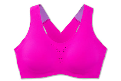 Brooks Dare Crossback Women’s Run Bra for High Impact Running, Workouts and Sports with Maximum Support 32C/D Magenta/Heliotrope