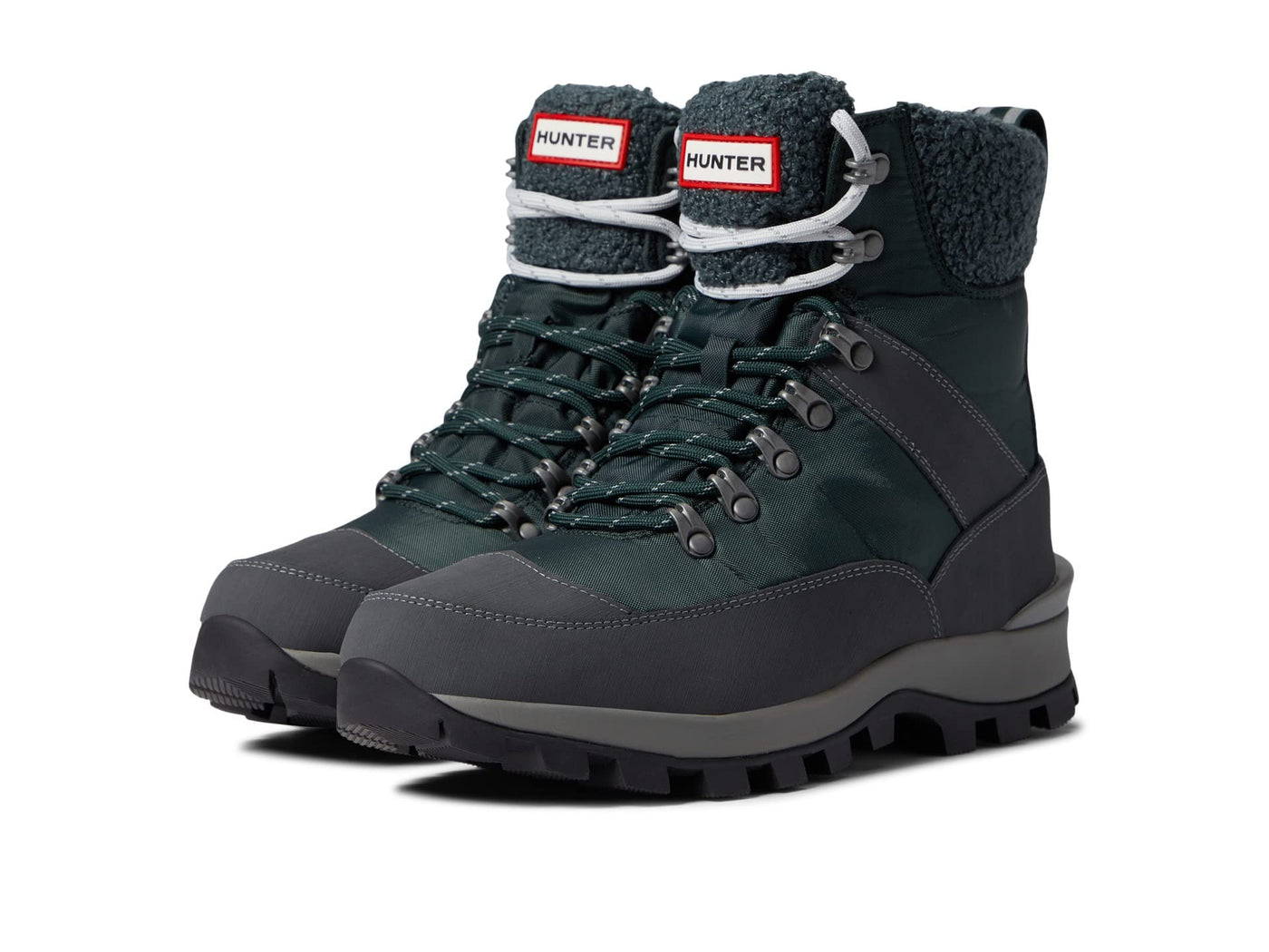 Hunter Recycled Polyester Commando Boot Arctic Moss/Henson Navy 9 M