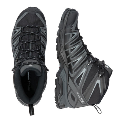 Salomon Men's X Ultra Pioneer Mid Climasalomon Waterproof Hiking Boot 13 Black/Magnet/Monument