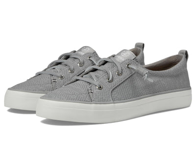 Sperry Women's Crest Vibe Seasonal Sneaker, Grey, 10