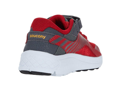 Saucony Boy's Velocer A/C (Little Kid/Big Kid) Red/Grey 6.5 Big Kid M