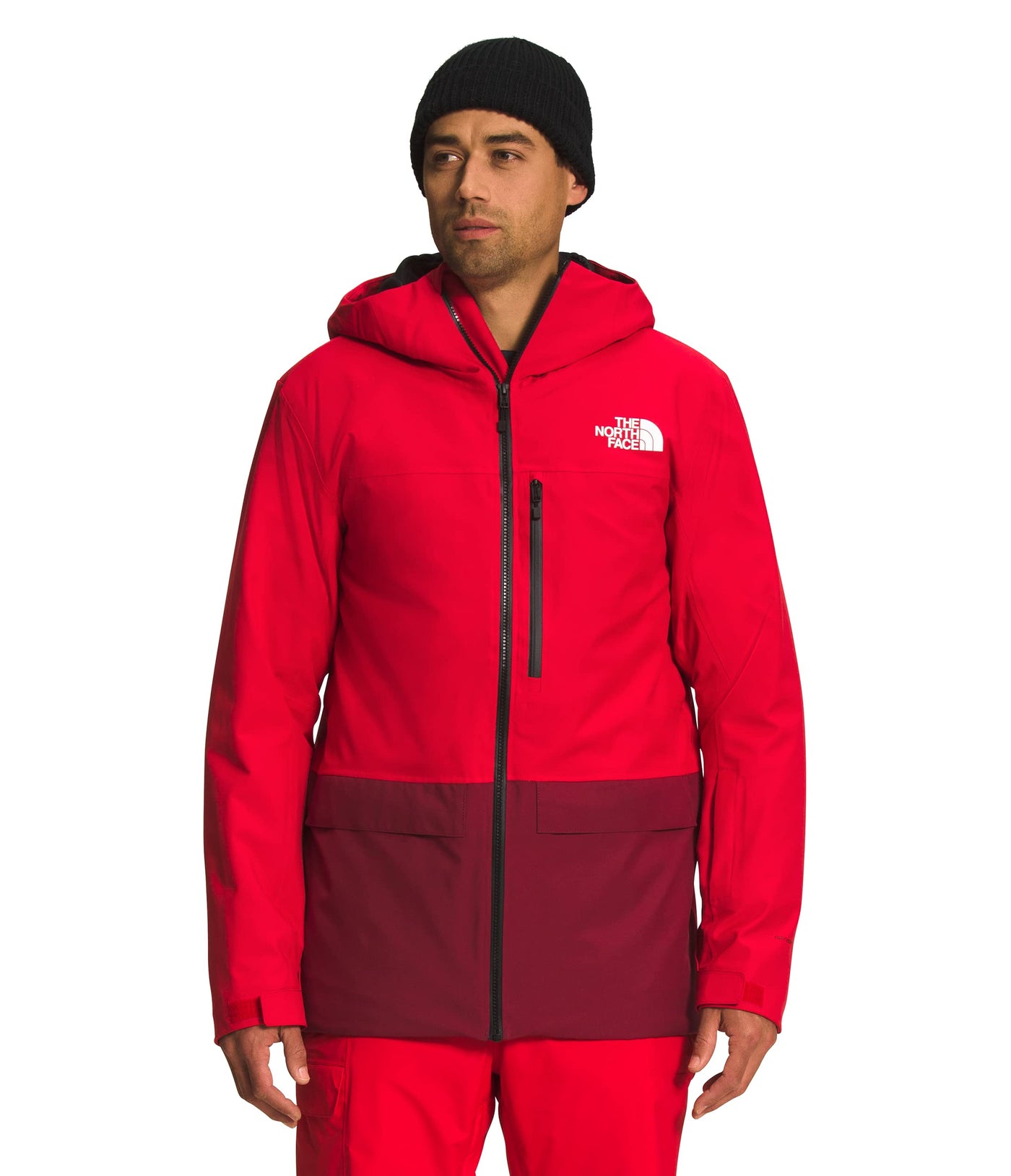 THE NORTH FACE Men's Sickline Insulated Ski Jacket, TNF Red/Cordovan, Small