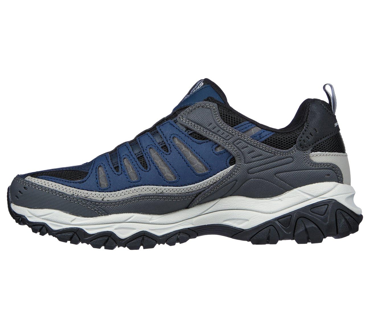 Skechers Men's After Burn M Fit Slip-On Trainer 12 X-Wide Navy/Gray