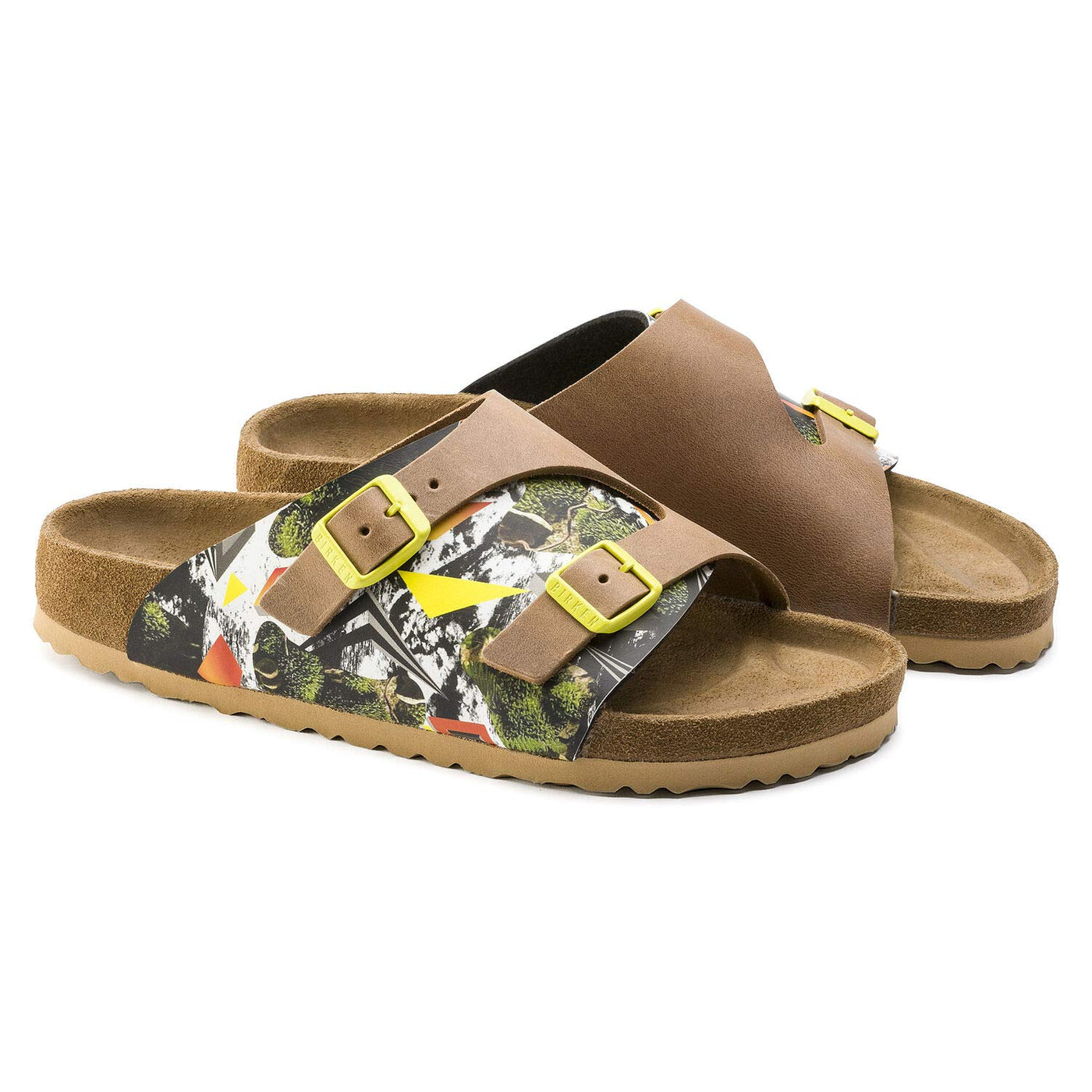 Birkenstock Zurich Unisex Yellow Multi Natural Sandals 44