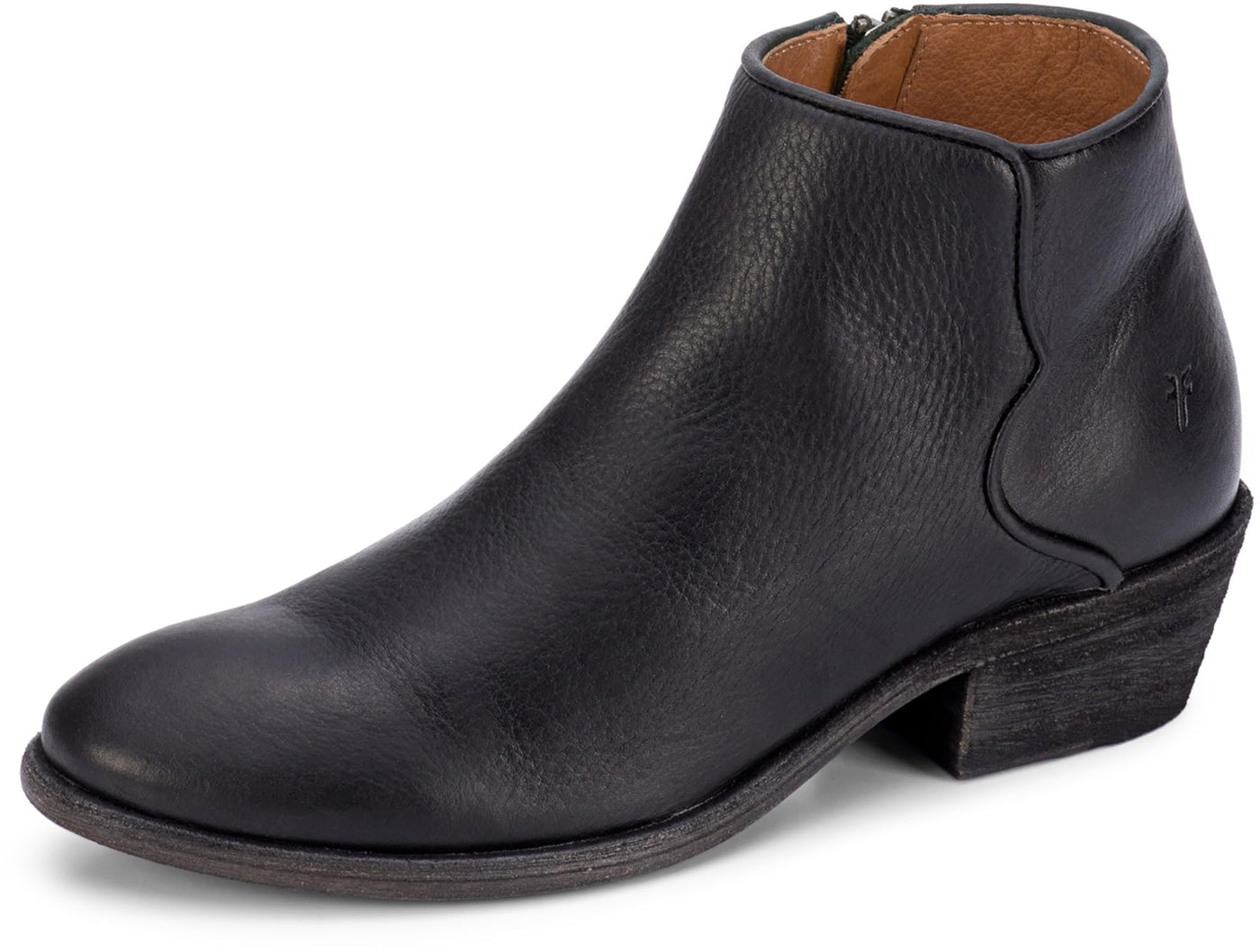 Frye Carson Piping Booties for Women Made from Soft Full-Grain Leather with Signature Western-Inspired Piping Detail and Supple Leather Lining – 4” Shaft Height, Black - Pallio - 8M