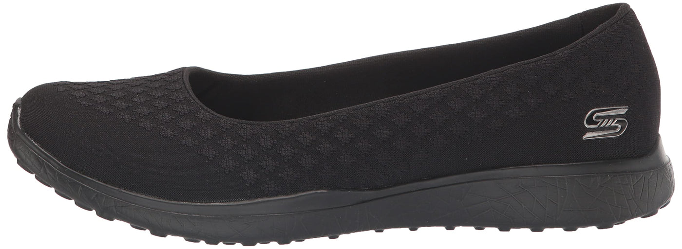 Skechers Women's Microburst One-up Sneaker 10 Wide Black