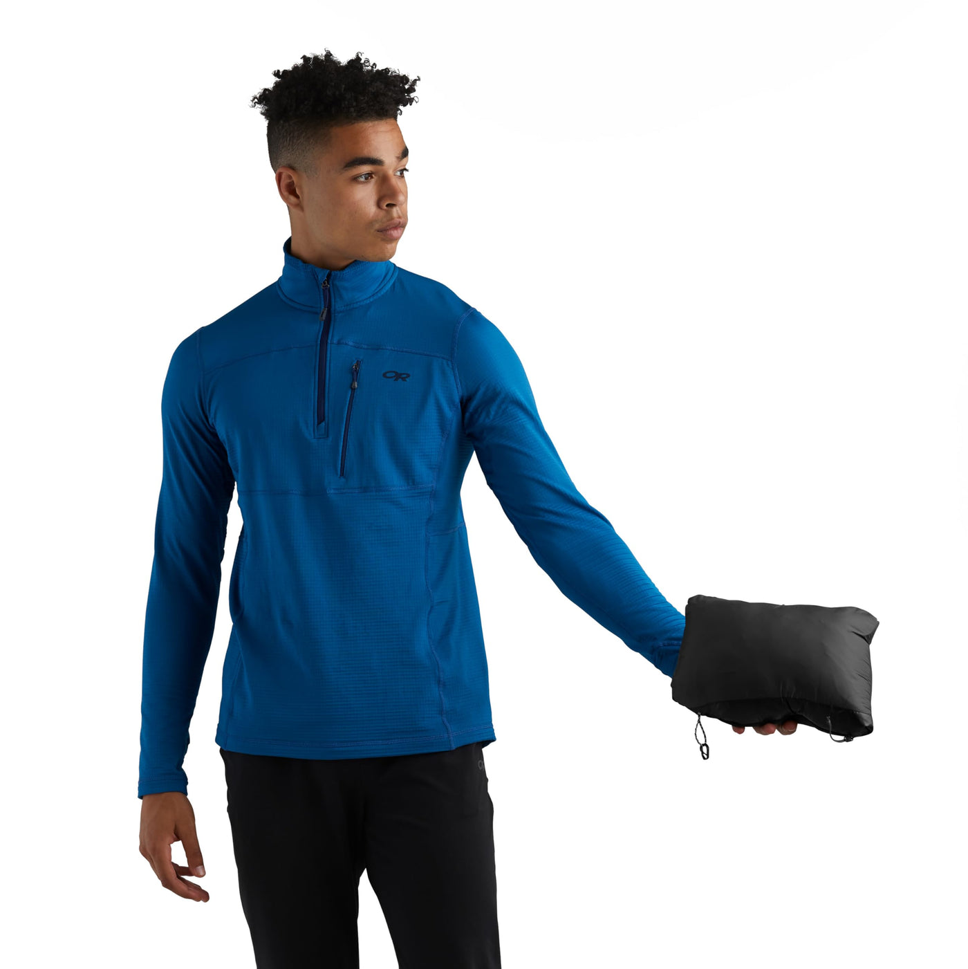 Outdoor Research Men’s Helium Down Hoodie – Wind & Water-Resistant Jacket