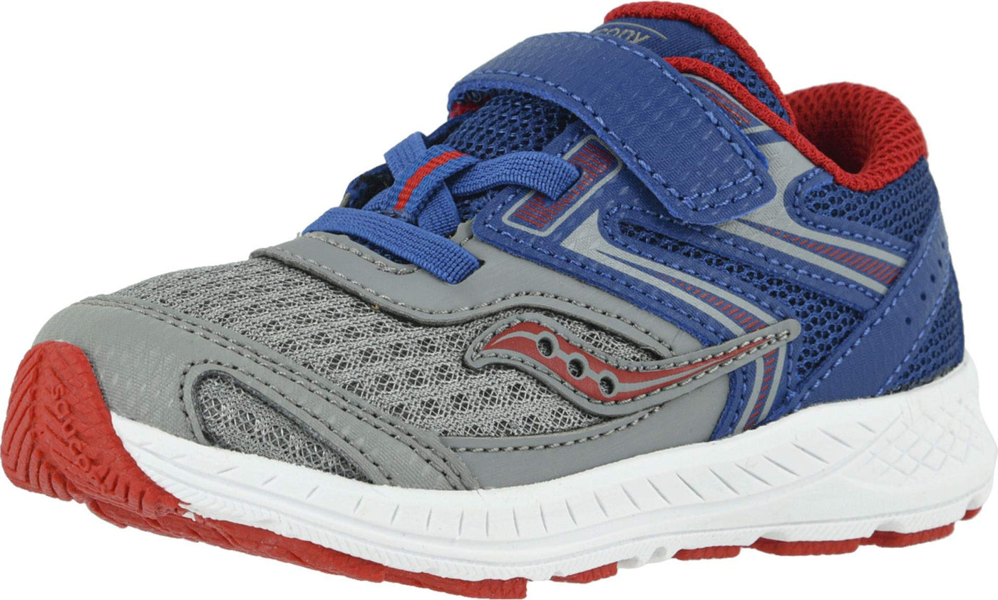 Saucony Kids Baby Boy's S-Cohesion 13 Jr (Toddler) Blue/Grey/Red Leather/Mesh 10 Toddler M