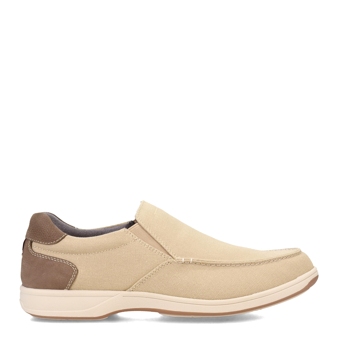 Florsheim Lakeside Canvas Moc Toe Slip-On Sand Canvas 7 W (3E)