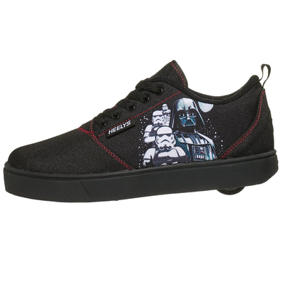 HEELYS Youth Kids Pro 20 Star Wars Wheels Skate Sneaker Shoes (2, Black/Red, Numeric_2)