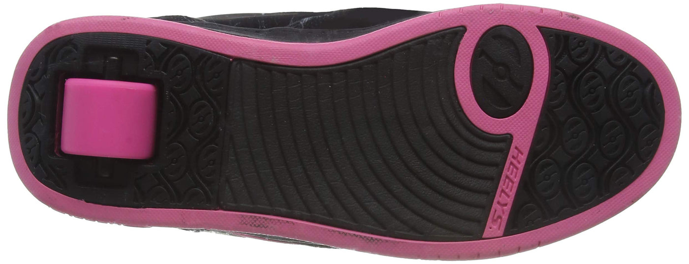 HEELYS Unisex-Child Propel Skate Shoe 7 Little Kid Black Hot Pink